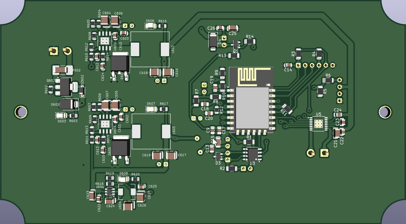 Rendu 3D de la carte DomoCode DC CalciPulse